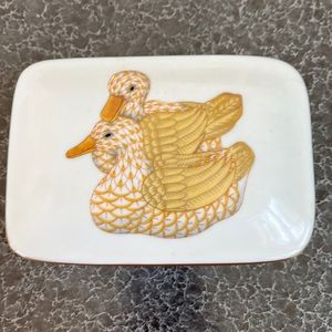 Herend Mallard porcelain box